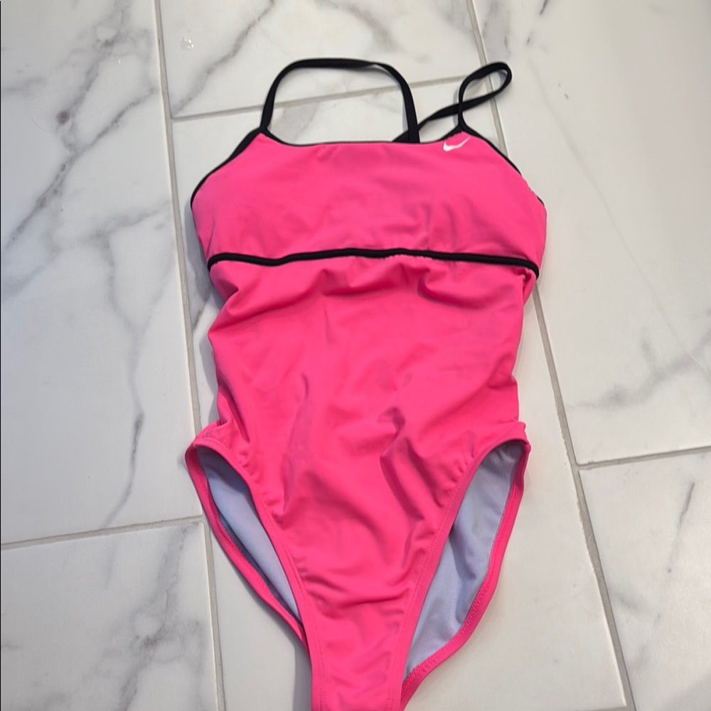 Nike Pink Athletic One Piece Swimsuit